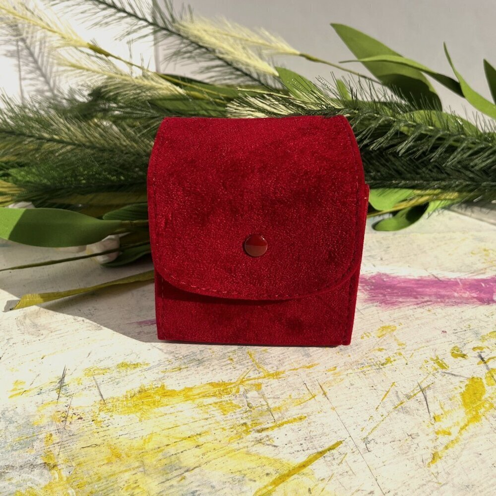 Authentic Cartier Red Velvet Pouch